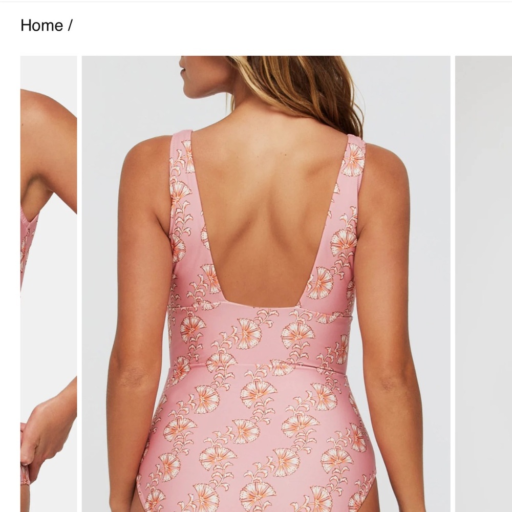 Hermoza Pink Floral One-Piece Swimsuit - Picture 7 of 7